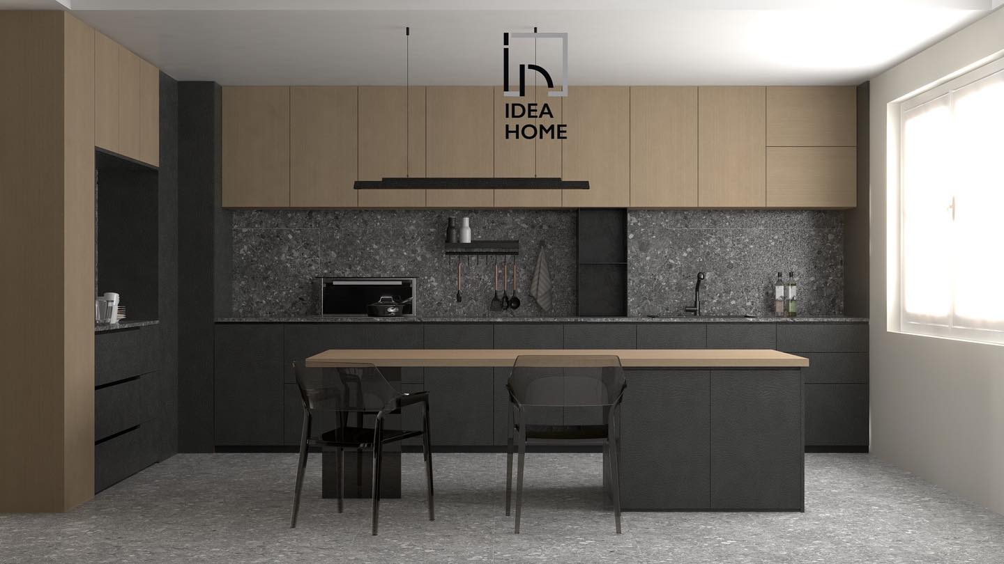 แบบ 3D ครัวบิลท์อินที่ IDEA HOME ออกแบบก่อนผลิต